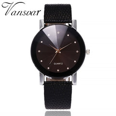 Vansvar Women Watch Luxury Brand Casual Simple Quartz Clock For Women Leather Strap Wrist Watch Reloj Mujer Drop Shipping