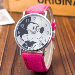 New Women Watch Cute Animal Pattern Fashion Quartz Watches Casual Cartoon Leather Clock Girls Kids Wristwatch Relogio Feminino
