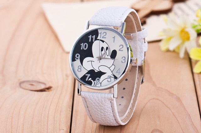 New Women Watch Cute Animal Pattern Fashion Quartz Watches Casual Cartoon Leather Clock Girls Kids Wristwatch Relogio Feminino