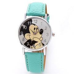 New Women Watch Cute Animal Pattern Fashion Quartz Watches Casual Cartoon Leather Clock Girls Kids Wristwatch Relogio Feminino