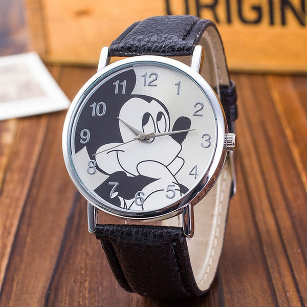 New Women Watch Cute Animal Pattern Fashion Quartz Watches Casual Cartoon Leather Clock Girls Kids Wristwatch Relogio Feminino