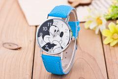 New Women Watch Cute Animal Pattern Fashion Quartz Watches Casual Cartoon Leather Clock Girls Kids Wristwatch Relogio Feminino