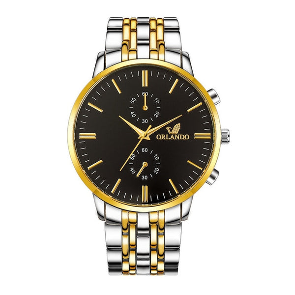 Men's Wrist Watches 2019 Luxury Brand Orlando Mens Quartz Watches Men Business Male Clock Gentlemen Casual Fashion Wristwatch