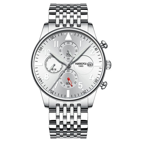 Mens Watches NIBOSI Waterproof Quartz Business Men Watch Top Brand Luxury Clock Casual Military Sport Watch Relogio Masculino