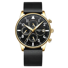 Mens Watches NIBOSI Waterproof Quartz Business Men Watch Top Brand Luxury Clock Casual Military Sport Watch Relogio Masculino